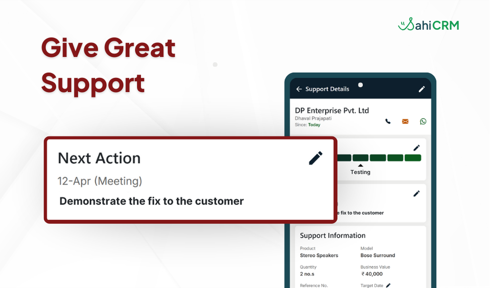 Give Great Support